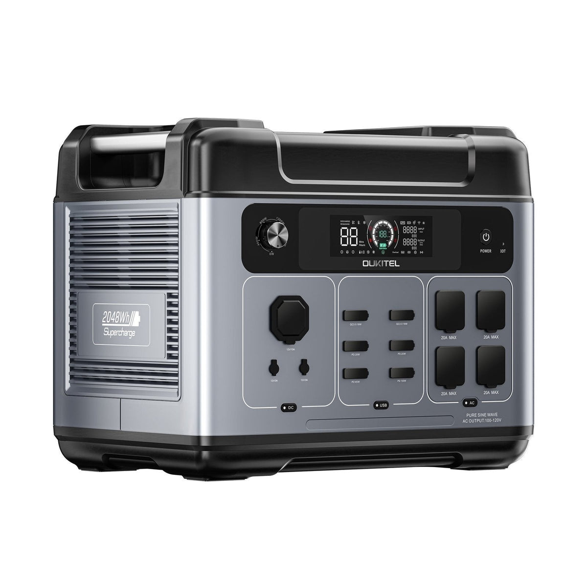OUKITEL P2001 Plus Portable Power Station 2400W/2048Wh