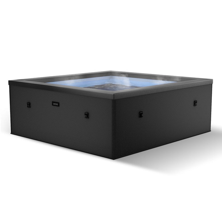 Wave Garda | 4-Person Eco Foam Hot Tub | Integrated Heater | Charcoal Black