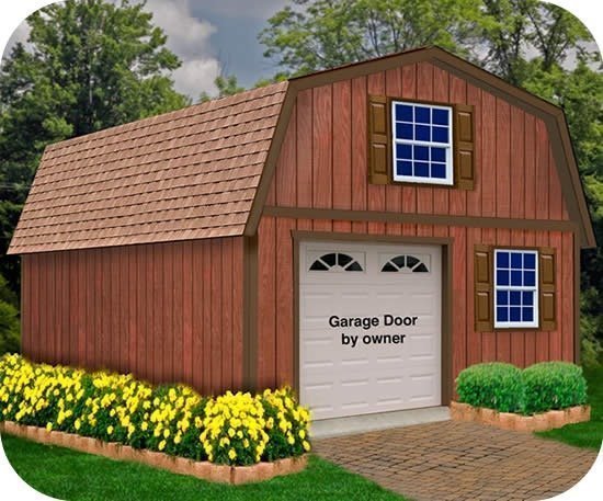 Best Barns West Virginia 16×24 Wood Shed Kit