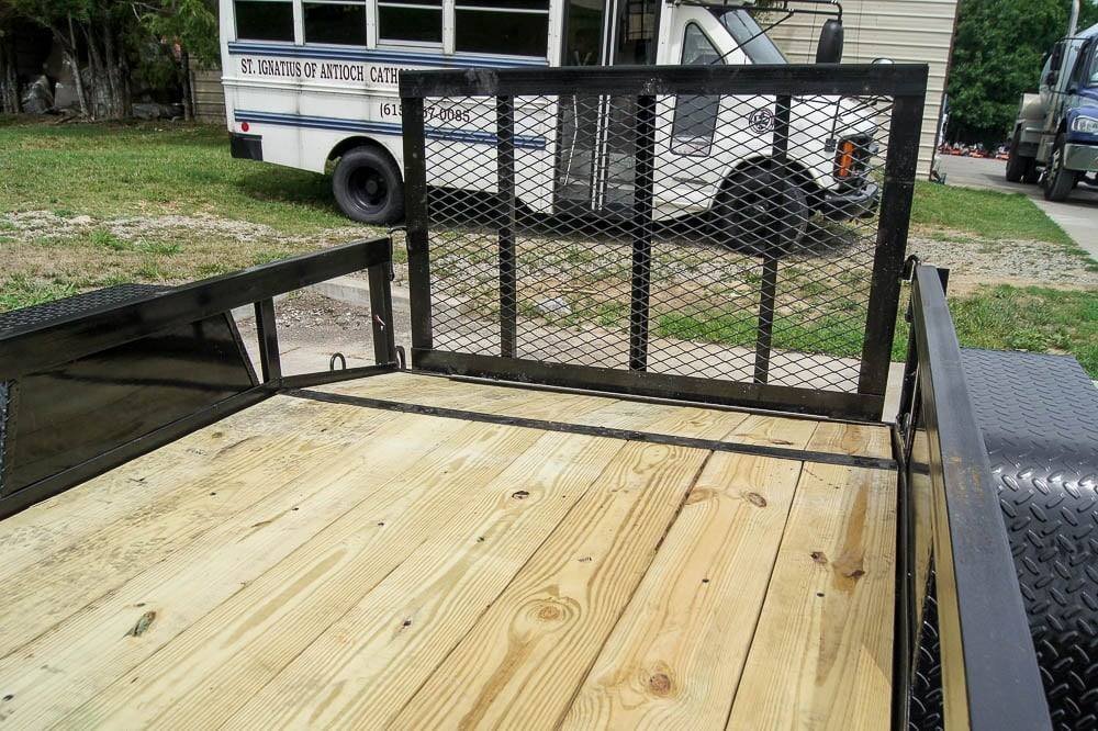 5×8 Powder Coated Dovetail Utility Trailer Single 3,500lb Axle
